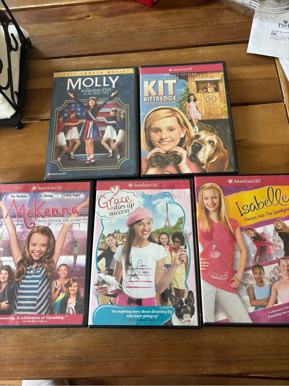 American Girl dvds-set of 5